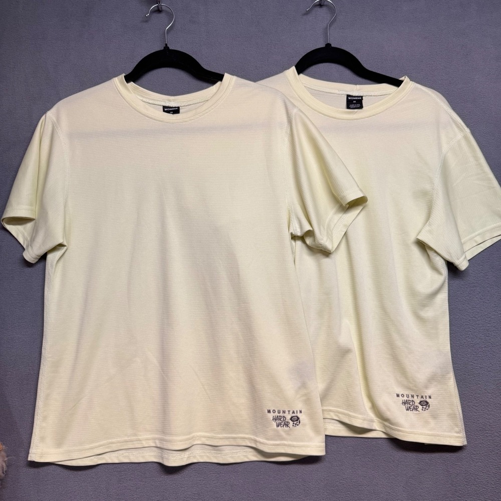 Mountain‎ Hardwear Short Sleeve Active T-Shirt Lot of 2 Womens M Yellow Aria